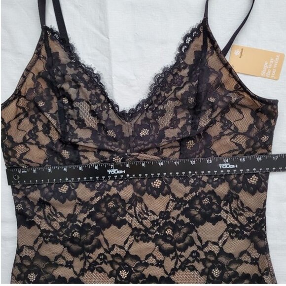 NWT Popilush Shapewear Firm Control Smoothing Full Lace Thong Bodysuit Size XXL - Picture 8 of 10